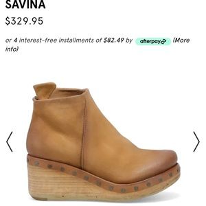 A.S 98 Savina ankle wedge boots purchased from free people